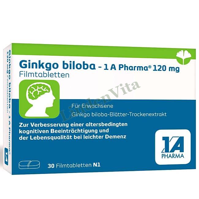 Гінкго Білоба / Ginkgo Biloba - Екстракт листя гінкго білоба — упаковка препарату