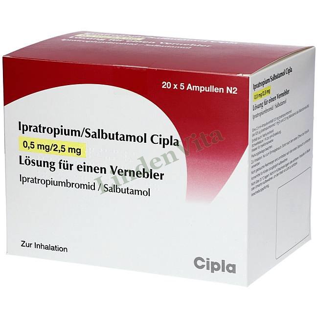Ипратропиум / Ipratropium - Сальбутамол Ипратропия бромид / Дыхательная система — упаковка препарата