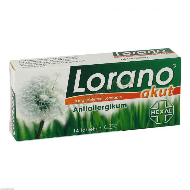 Лорано / Lorano - Лоратадин — упаковка препарату