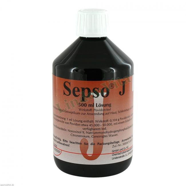 Сепсо / Sepso - Повідон-йод — упаковка препарату