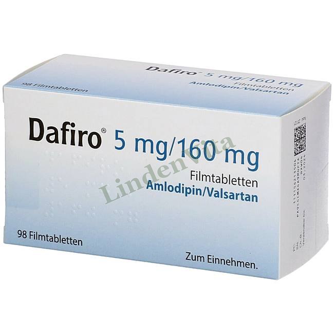 Дафиро / Dafiro - Валсартан + Амлодипин / От давления — упаковка препарата