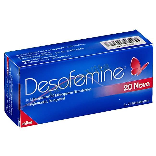 Десофемин / Desofemine - Дезогестрел + Этинилэстрадиол — упаковка препарата
