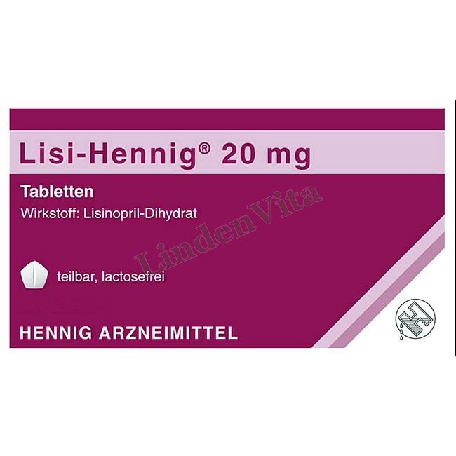 Лізі Хенніг / Lisi Hennig - Лізиноприл — упаковка препарату