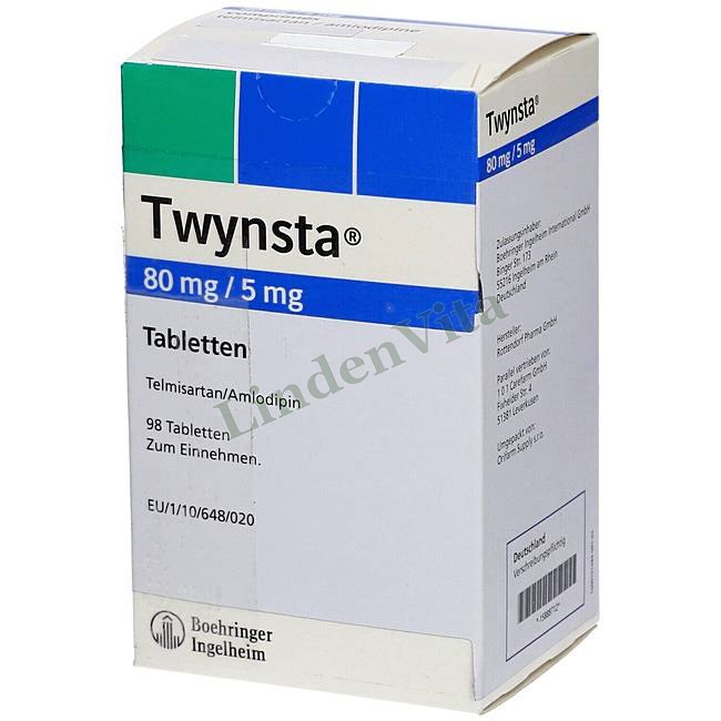 Твинста / Twynsta - Телмисартан + Амлодипин — упаковка препарата