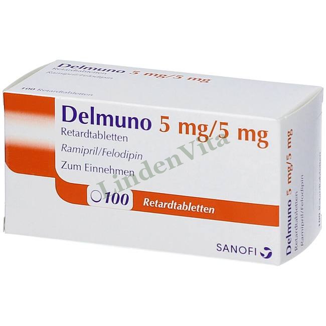Делмуно / Delmuno - Рамиприл + Фелодипин — упаковка препарата