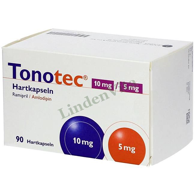 Тонотек / Tonotec - Рамиприл + Амлодипин / От давления — упаковка препарата