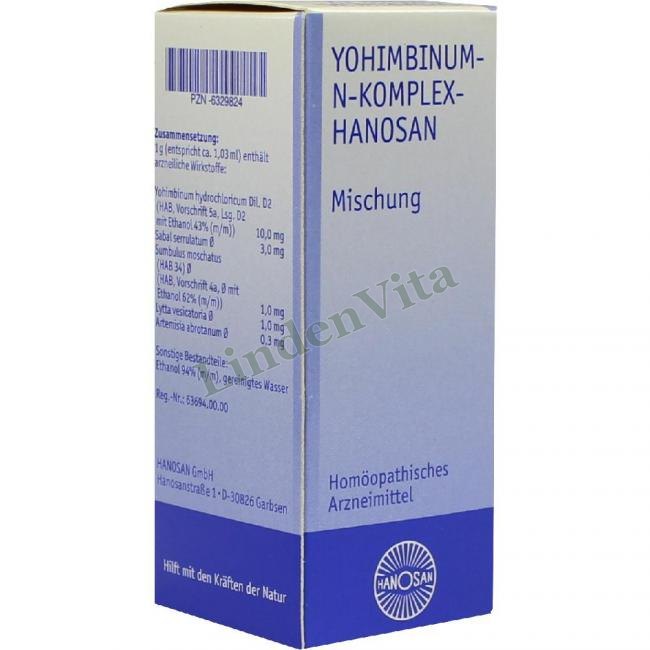 Йохімбінум / Yohimbinum — упаковка препарату