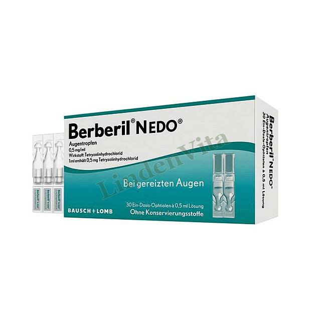 Берберил / Berberil - Тетризолін / Очі та вуха — упаковка препарату