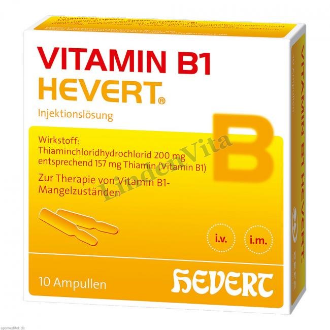 Вітамін B1 / Vitamina B1 - Вітамін B1 (Тіамін) — упаковка препарату