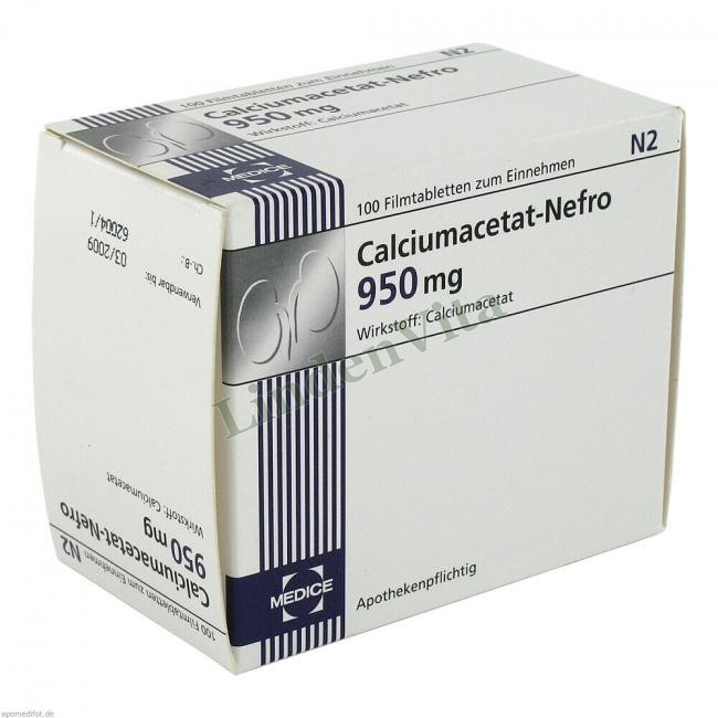 Кальциумацетат Нефро / Calciumacetat Nefro - Кальция ацетат — упаковка препарата