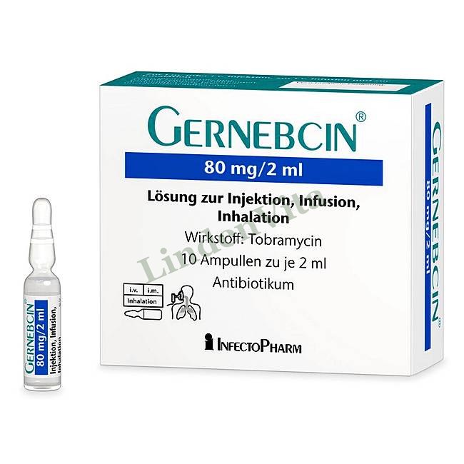 Гернебцин / Gernebcin - Тобраміцин — упаковка препарату