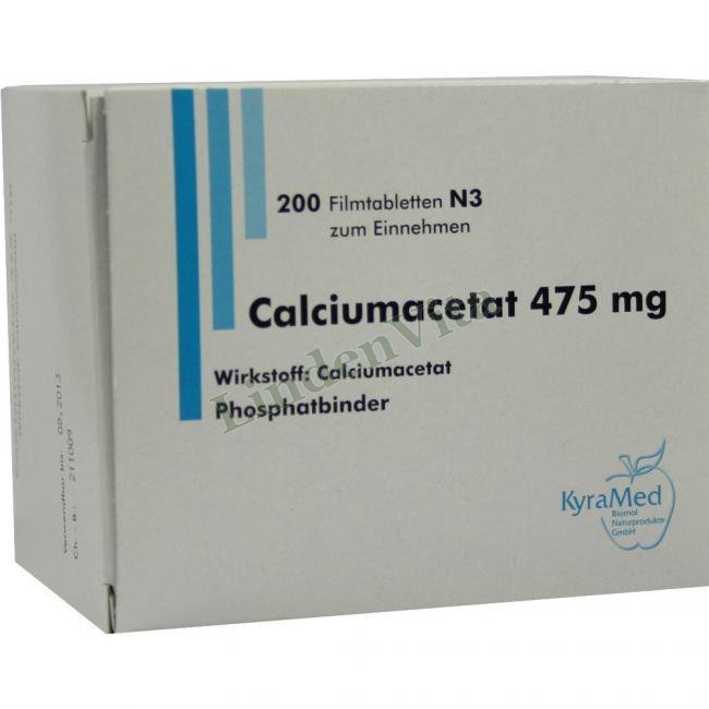 Кальциумацетат / Calciumacetat - Кальция ацетат — упаковка препарата