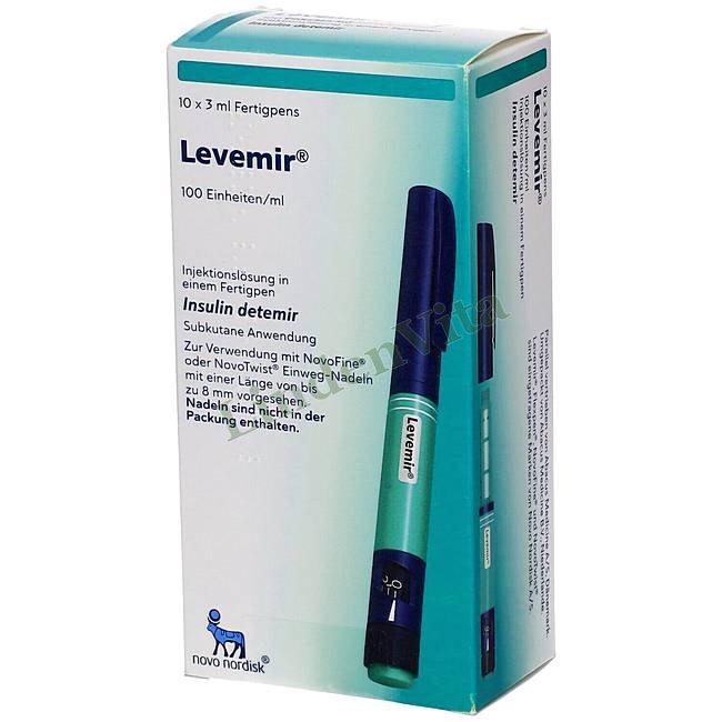 Левемир / Levemir - Инсулин детемир — упаковка препарата