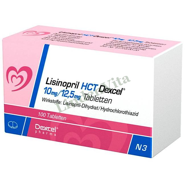 Лізиноприл / Lisinopril - Лізиноприл + Гідрохлоротіазид / Від тиску — упаковка препарату