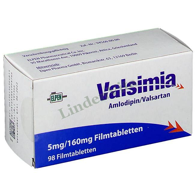 Вальсимия / Valsimia - Валсартан + Амлодипин — упаковка препарата