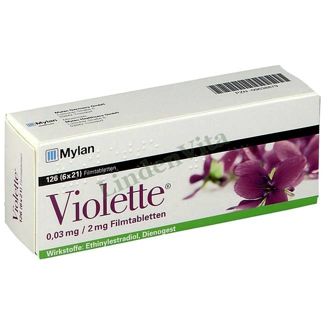 Віолетта / Violette - Дієногест + Етинілестрадіол — упаковка препарату