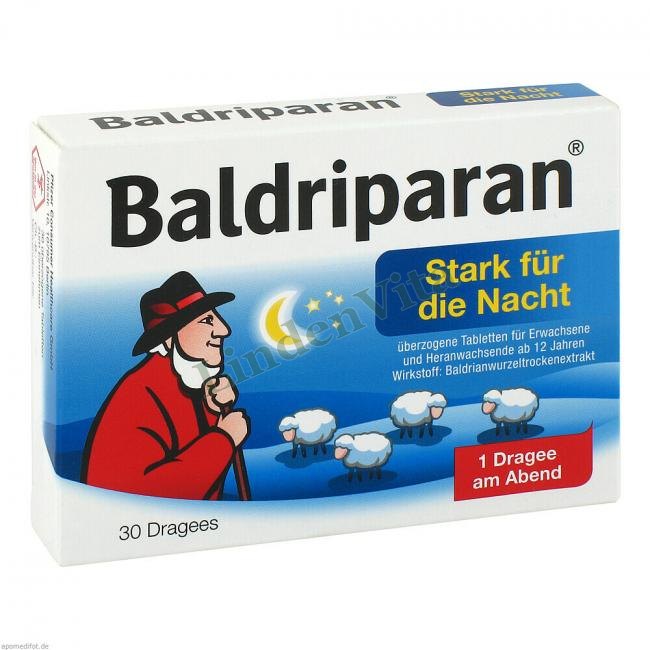 Балдрипаран / Baldriparan - Корінь валеріани / Психіатрія — упаковка препарату