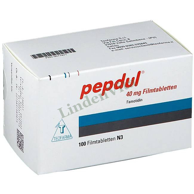 Пепдул / Pepdul - Фамотидин — упаковка препарату
