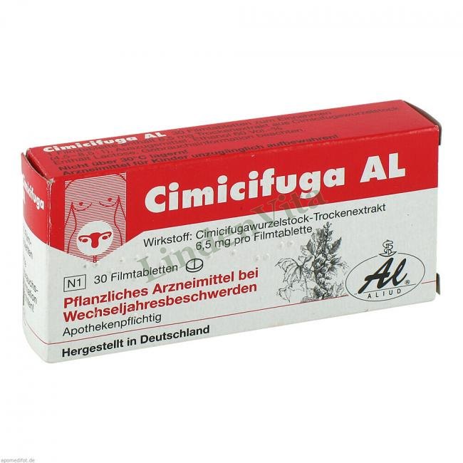 Цимицифуга / Cimicifuga - Корневище цимицифуги — упаковка препарата