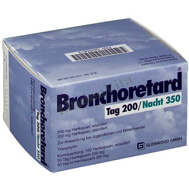 Бронхоретард / Bronchoretard - Теофілін — упаковка препарату
