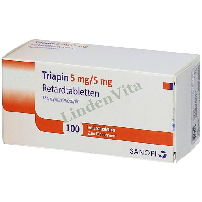 Тріапін / Triapin - Раміприл + Фелодипін — упаковка препарату