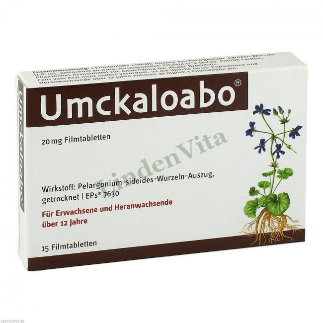 Умкалоабо / Umckaloabo - Корінь пеларгонії — упаковка препарату