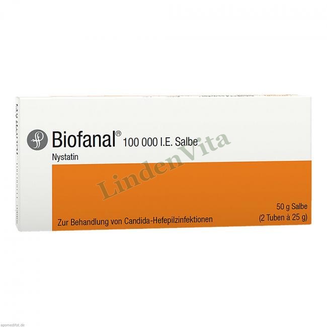 Биофанал / Biofanal - Нистатин / Кожные заболевания — упаковка препарата
