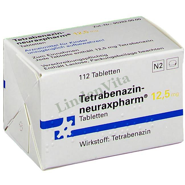Тетрабеназин / Tetrabenazin - Тетрабеназин — упаковка препарату