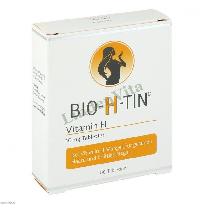 Біо Х Тін / Bio H Tin - Вітамін B7 (Біотин) — упаковка препарату