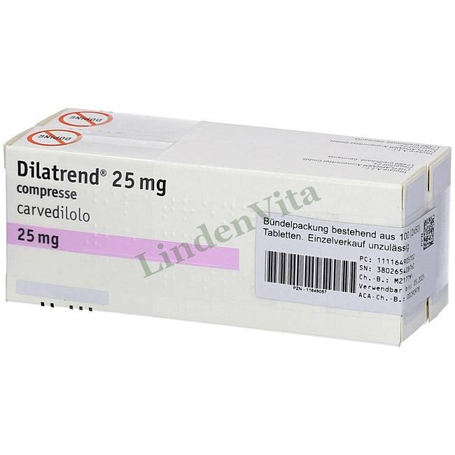 Дилатренд / Dilatrend - Карведилол — упаковка препарату
