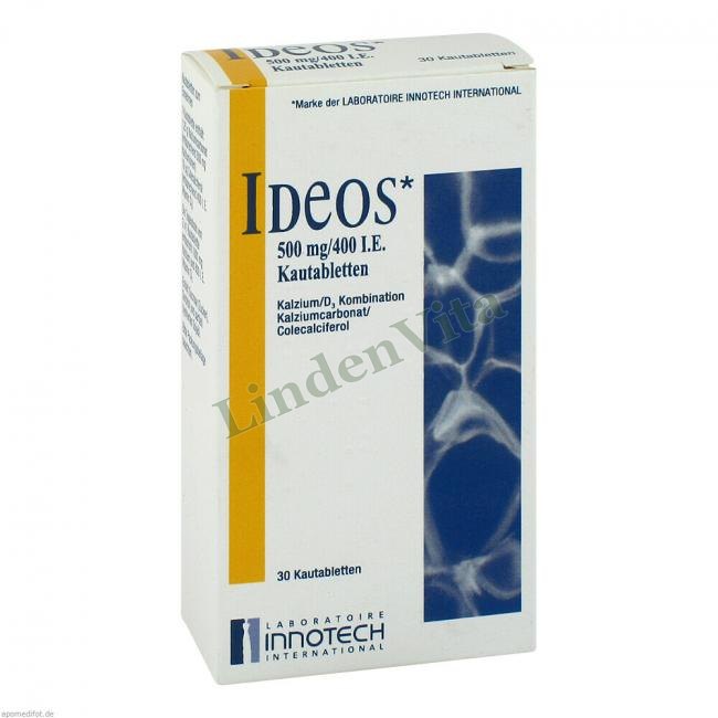 Ідеос / Ideos - Кальцію карбонат Колекальциферол / Вітаміни та мінерали — упаковка препарату