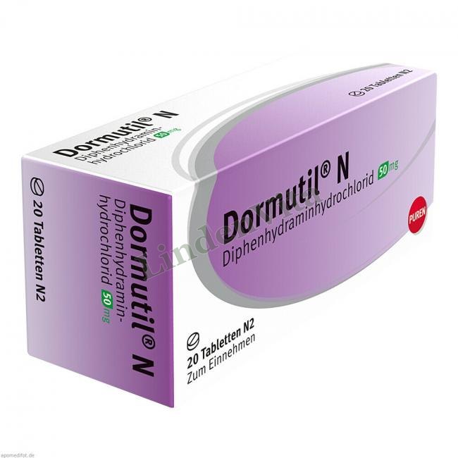 Дормутил / Dormutil - Дифенгідрамін — упаковка препарату