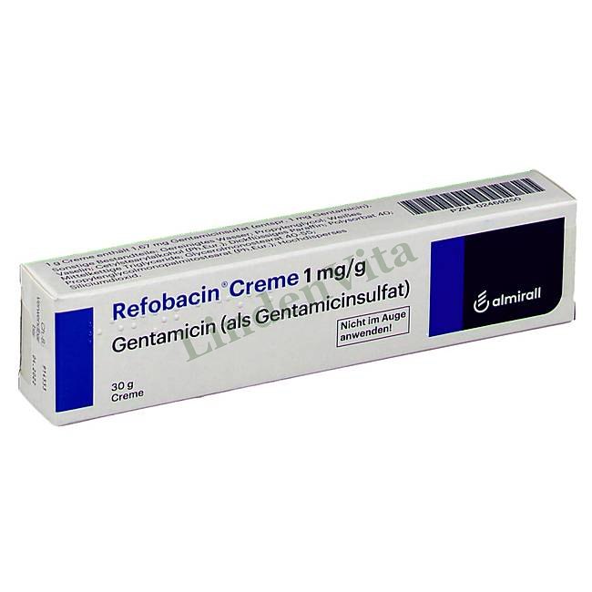 Рефобацин / Refobacin - Гентамицин — упаковка препарата