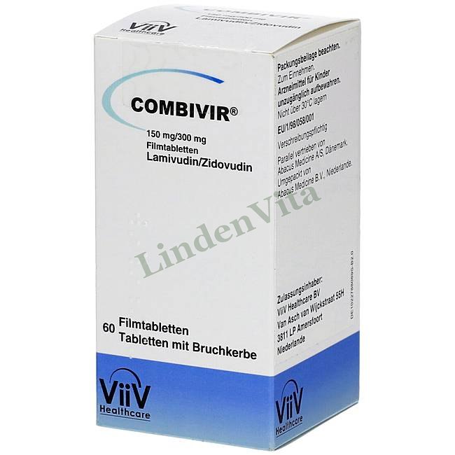 Комбівір / Combivir - Зидовудин + Ламівудин — упаковка препарату