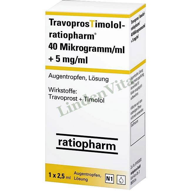 Травопростимолол / Travoprostimolol - Тимолол + Травопрост — упаковка препарату