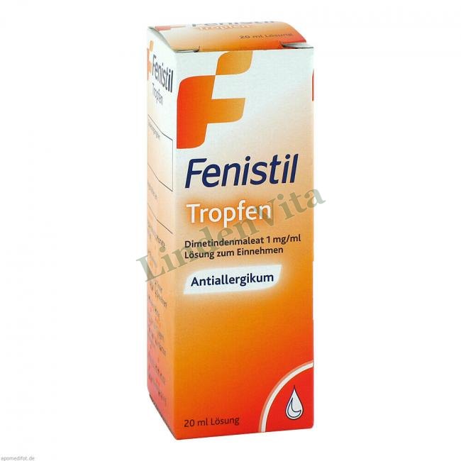 Фенистил / Fenistil - Диметинден / От аллергии — упаковка препарата