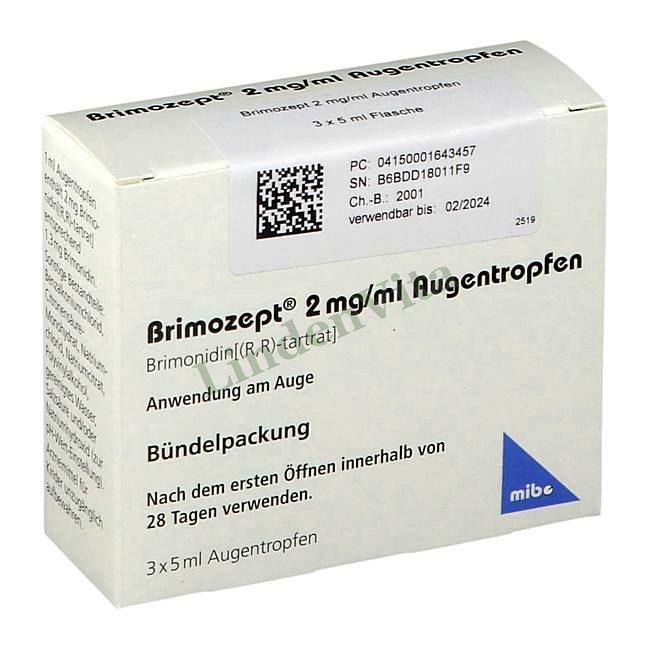 Бримозепт / Brimozept - Бримонидин — упаковка препарата