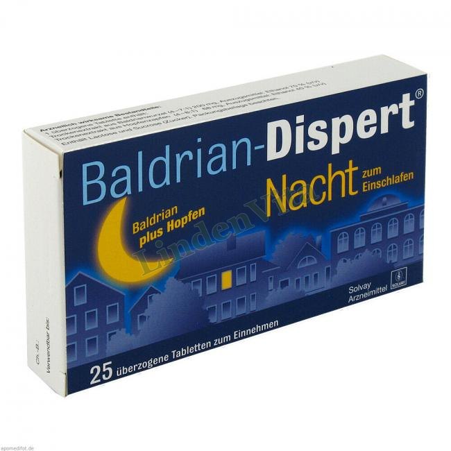 Балдріан Дисперт / Baldrian Dispert / Психіатрія — упаковка препарату