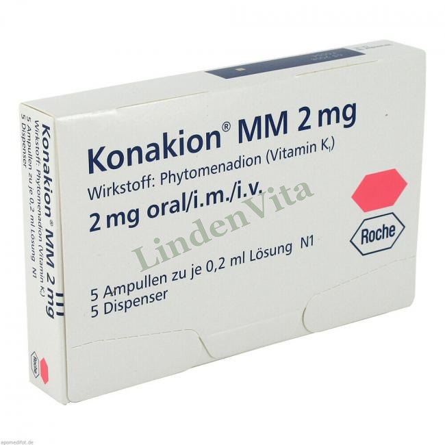 Конакион / Konakion - Витамин K1 (Фитоменадион) — упаковка препарата