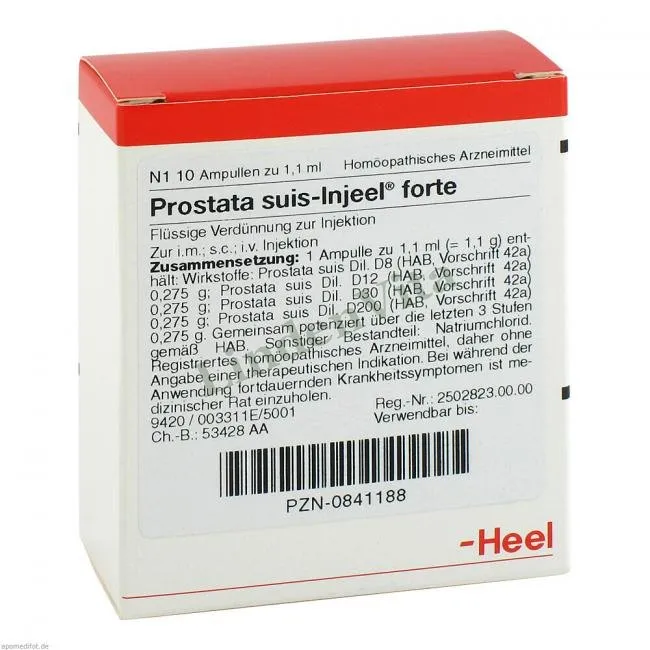 Простата Суїс / Prostata Suis — упаковка препарату