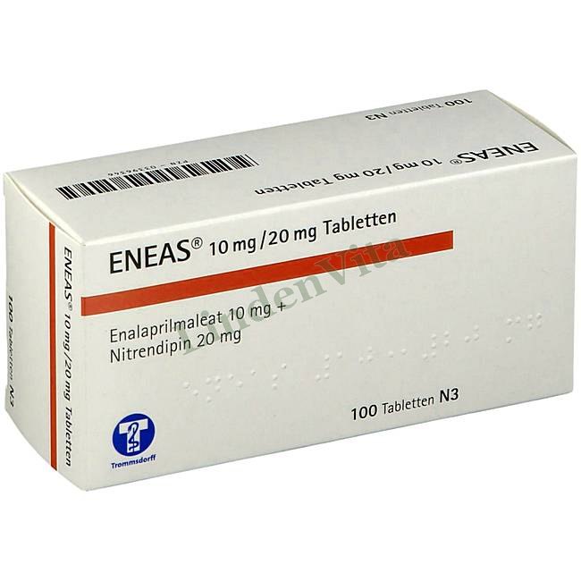 Енеас / Eneas - Еналаприл + Нітрендипін — упаковка препарату