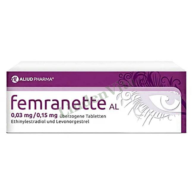 Фемранетт / Femranette - Левоноргестрел + Етинілестрадіол — упаковка препарату