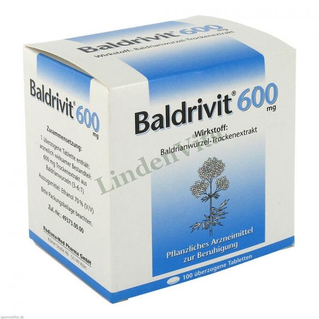 Балдривит / Baldrivit - Корень валерианы — упаковка препарата