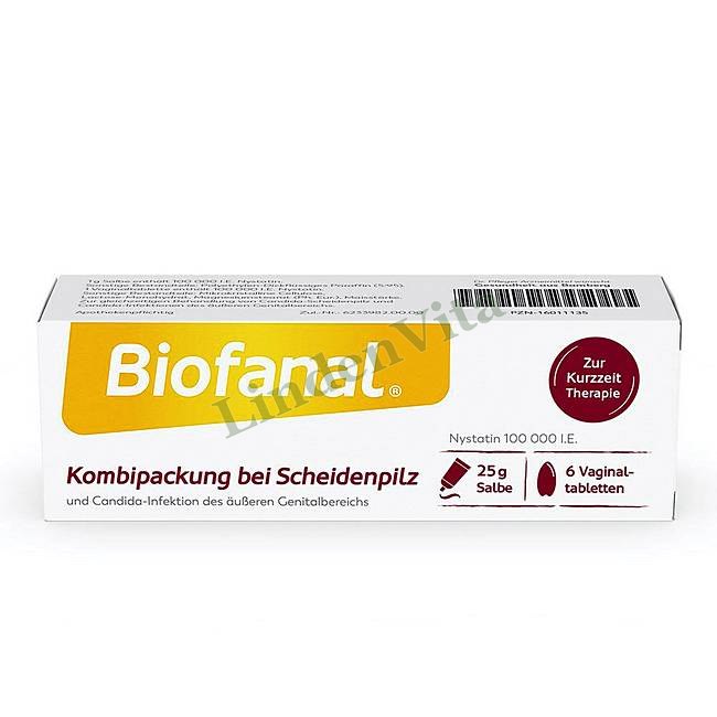 Біофанал / Biofanal - Ністатин / Гінекологія та урологія — упаковка препарату