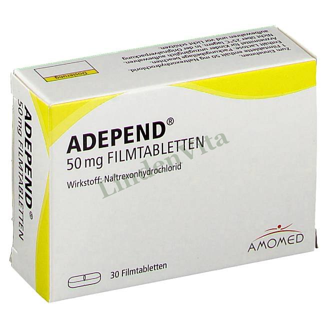 Адепенд / Adepend - Налтрексон — упаковка препарату
