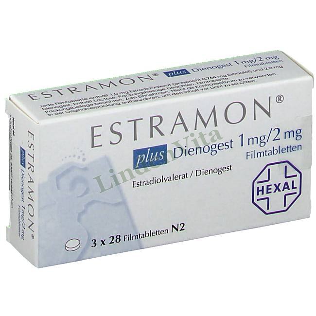 Естрамон / Estramon - Дієногест + Естроген / Гормональні препарати — упаковка препарату