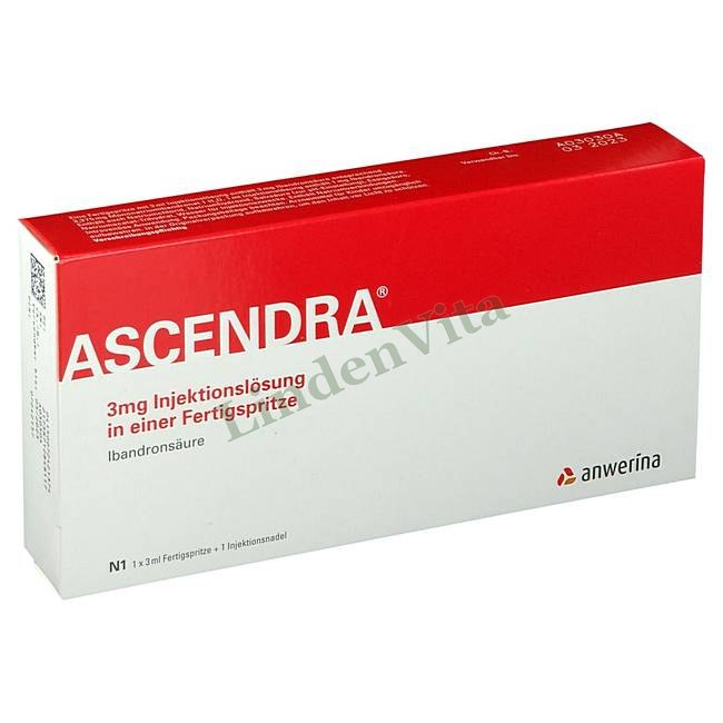 Асцендра / Ascendra - Ибандроновая кислота / Суставы и кости — упаковка препарата