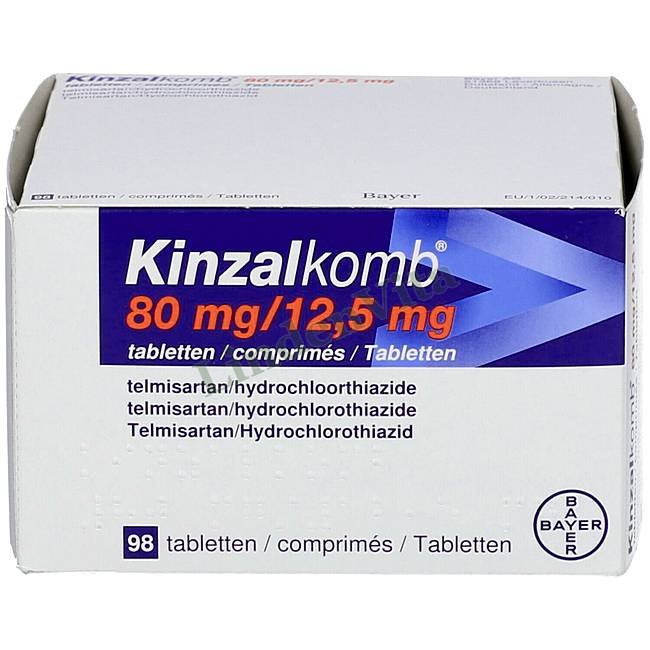 Кінзалкомб / Kinzalkomb - Телмісартан + Гідрохлоротіазид — упаковка препарату