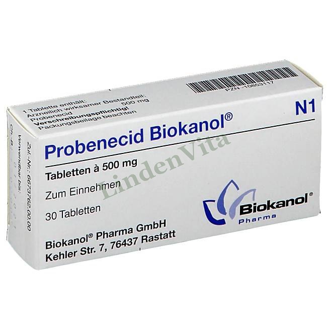 Пробенецид / Probenecid - Пробенецид — упаковка препарату
