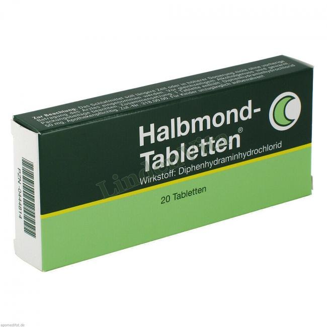 Халбмонд / Halbmond - Дифенгидрамин — упаковка препарата